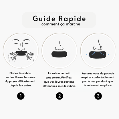 Ruban buccal Premium - Moins de ronflements en 30s