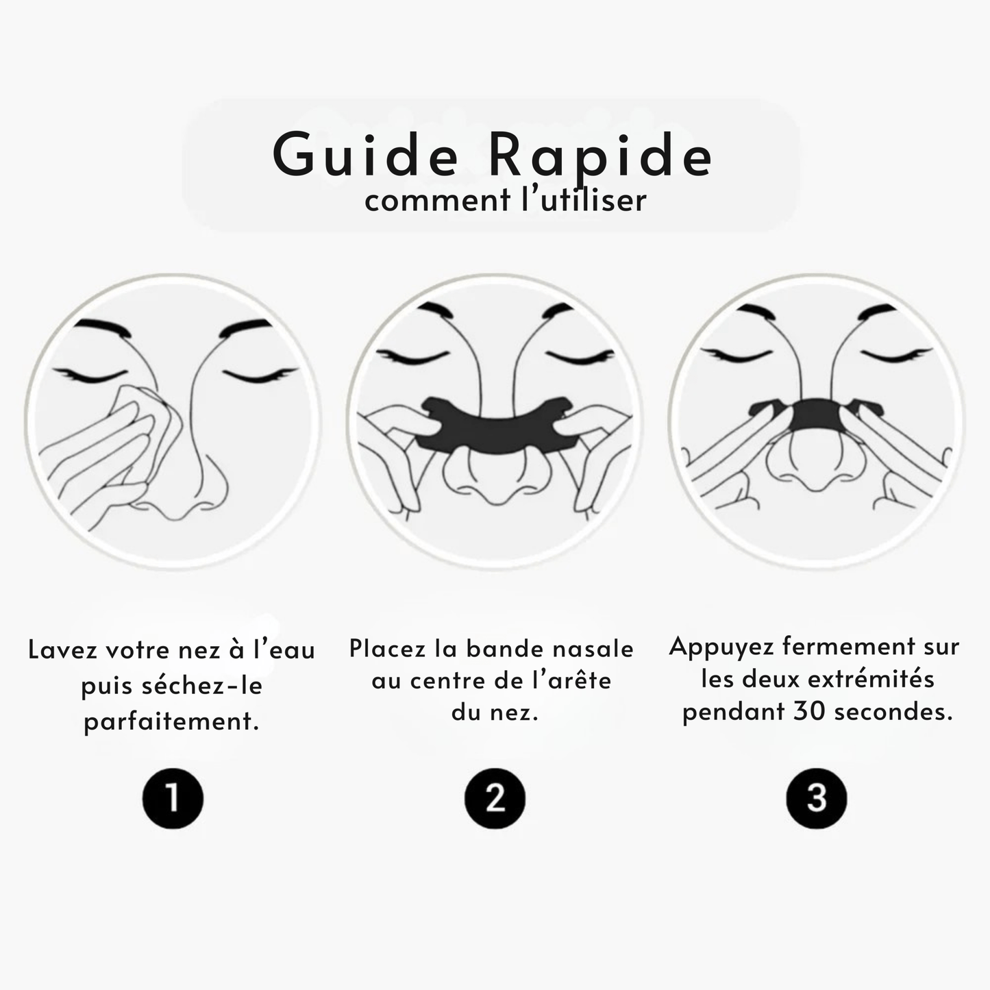 Bandes Nasales Premium - Mieux Respirer en 30s