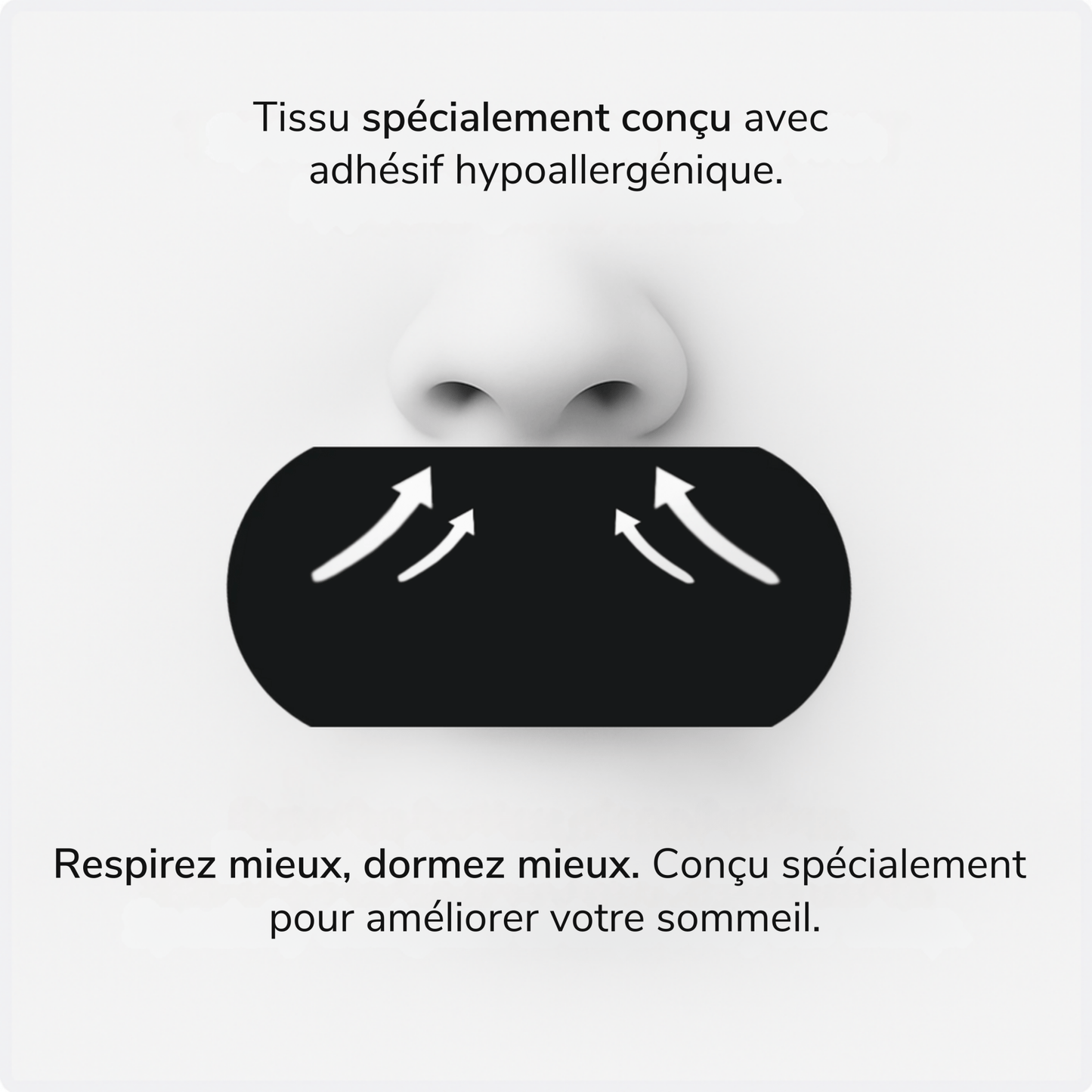 Ruban buccal Premium - Moins de ronflements en 30s